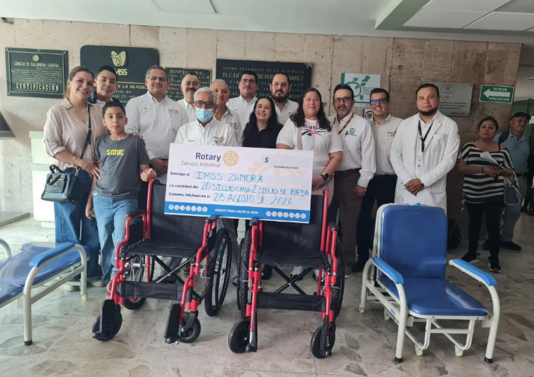 Club Rotario Zamora Industrial genera un impacto duradero en el IMSS Zamora.