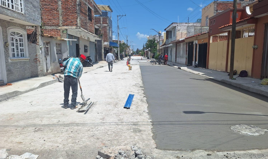 Por concluir mejoramiento integral de la calle Cartagena en Zamora