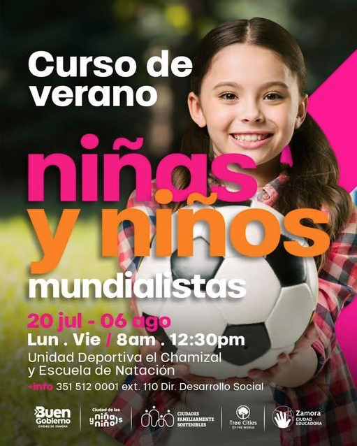 Continúan abiertas las inscripciones para el curso de verano “Niñas y Niños Mundialistas