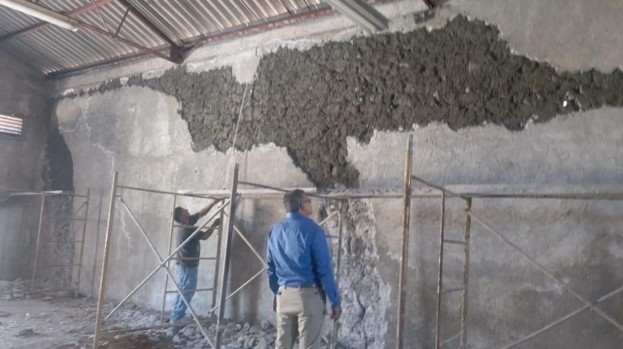 Rehabilitan bodega del ejido Santa María en Atacheo de Regalado