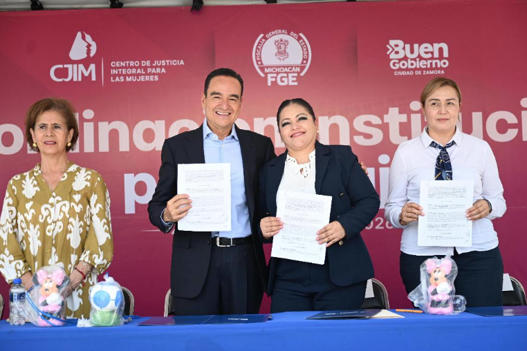 Carlos Soto y CJIM firmaron convenio para la protección de las mujeres