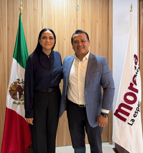 Carlos Torres Piña y Ariadna Montiel acuerdan fortalecer el trabajo territorial y revisar las estructuras seccionales en Michoacán