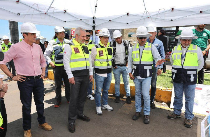 Supervisa Bedolla construcción de primer distribuidor vial “La Rinconada” en Zamora
