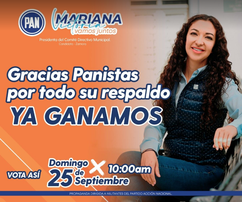 Se perfila Mariana Victoria rumbo a la presidencia del Comité Directivo Municipal del PAN