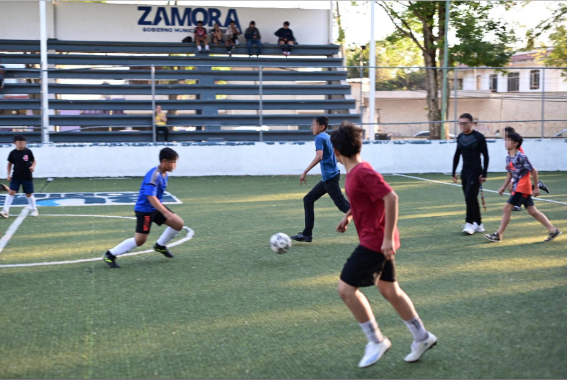 DIF Zamora impulsa talento juvenil con cuadrangular de fútbol en Jacinto López