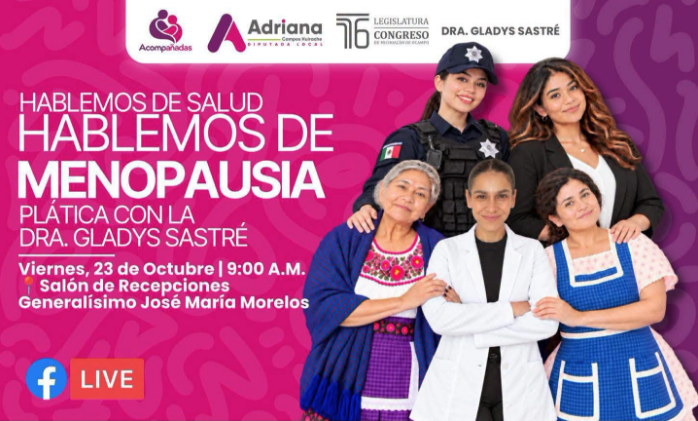 Adriana Campos Huirache convoca a foro para hablar sin tabúes sobre menopausia y salud femenina