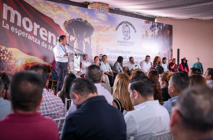 Movimiento Progresista Michoacano refrenda su respaldo a Carlos Torres Piña y se suma a las tareas de organización de la 4T rumbo a 2027